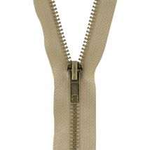 Milward Brass Metal Jean Trouser Closed End Zips Fawn