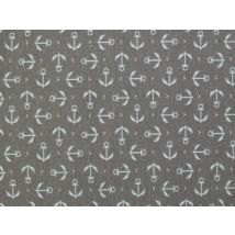 Stof France Cotton Jersey Stretch Knit Fabric Grey