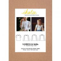 Ikatee Paper Sewing Pattern Kids Lobelia Tee Shirt
