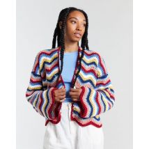 Wool and the Gang Shiny Happy Cotton Aran Crochet Pattern Malibu Cardigan