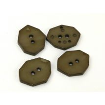 Dill Glossy Irregular Buttons (Value Pack) Brown