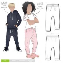 Style Arc Paper Sewing Pattern Kids Toby Knit Track Pants
