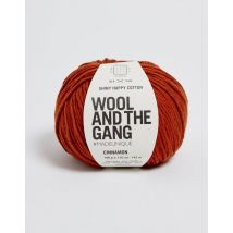 Wool and the Gang Shiny Happy Cotton Aran Yarn Cinnamon Dust
