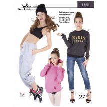 Jalie Paper Sewing Pattern 3355 Sweatshirt & Sweat Pants