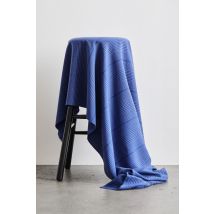 Meet MILK Tencel Plaid Check Fabric Lapis