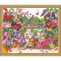 Design Works Full Bloom Garden Counted Cross Stitch Kit