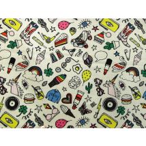 Rico 100% Cotton Fabric White