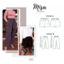 Style Sew Me Paper Sewing Pattern Misa Trousers & Shorts