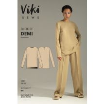 Vikisews Paper Sewing Pattern Demi Blouse