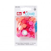 Prym Love Round Snaps Press Fasteners Sunset