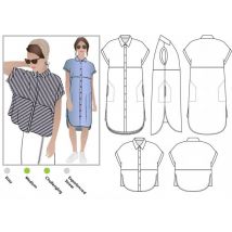 Style Arc Paper Sewing Pattern Blaire Shirt & Dress