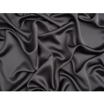 Minerva Core Range Aesha Satin Fabric Dark Grey