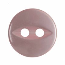 Hemline Round Fish Eye Buttons Pink