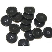 Dill Round Plastic Buttons (Value Pack) Grey