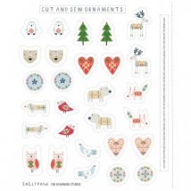 Dashwood Studio Winter Folk Cotton Fabric Panel