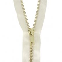 Milward Brass Metal Jean Trouser Closed End Zips Cream