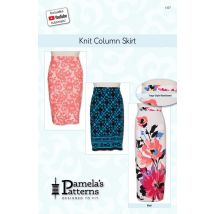 Pamelas Patterns Paper Sewing Pattern Knit Column Skirt