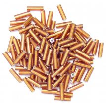 Craft Factory Glass Bugle Beads Bronze