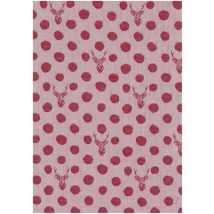 Kokka Cotton Woven Jacquard Fabric Pink