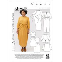 Named Clothing Paper Sewing Pattern Lilja Dress Pinafore & Blouse