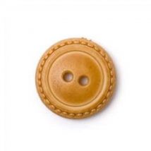 Crendon Round Stitched Effect Rim Buttons (Value Pack) Tan Brown