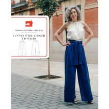 Liesl + Co Paper Sewing Pattern Cannes Wide Legged Trousers