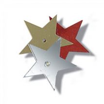 Trimits Large Sequin Stars (Value Pack of 5) Assorted Colours
