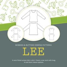 Bobbins and Buttons Paper Sewing Pattern Lee T Shirt