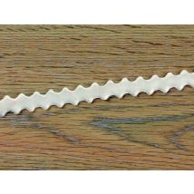 May Arts Velvet Zig Zag Ribbon White
