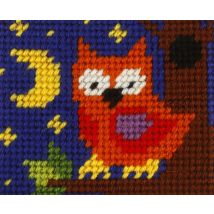 Orchidea Needlepoint Kit My First Embroidery Owl