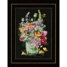 Lanarte Counted Cross Stitch Kit Flower Power Bouquet