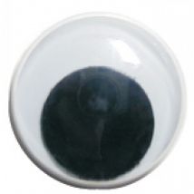 Craft Factory Stick On Wobbly Toy Eyes Black & White