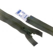 YKK Vislon Chunky Open End Zips Khaki Green