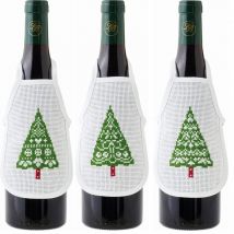 Permin Christmas Tree Wine Aprons Counted Cross Stitch Kit