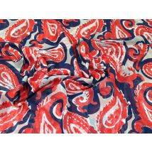 Lady McElroy Sheer Chiffon Fabric Scarlet