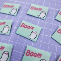 Sew Anonymous Boo Halloween Woven Labels