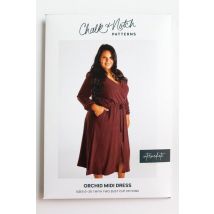 Chalk and Notch Paper Sewing Pattern Orchid Midi Dress