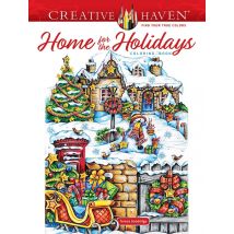 Search Press Teresa Goodridge Creative Haven Home for the Holidays Coloring Book