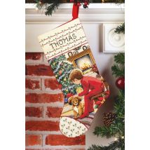 Janlynn Waiting for Santa Stocking Counted Cross Stitch Kit