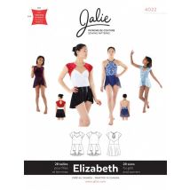 Jalie Paper Sewing Pattern 4022 Elizabeth Waterfall Skirt Dress