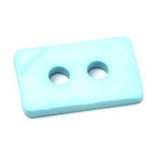 Dill Textured Rectangle Buttons (Value Pack) Light Blue