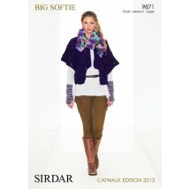 Sirdar Big Softie Knitting Pattern 9871
