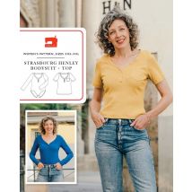 Liesl + Co Paper Sewing Pattern Strasbourg Henley Bodysuit & Top