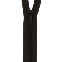 Milward Nylon Open End Zips Dark Brown