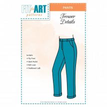 Fit For Art Trouser Details for Eureka Pants that Fit Paper Sewing Pattern