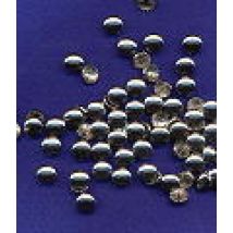 Hemline Metal Self Cover Buttons Silver