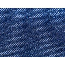 Stof France Lurex Glitter Faux Leather Fabric Royal Blue
