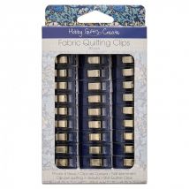 Hobby and Gift Woodblock Floral Fabric Clips