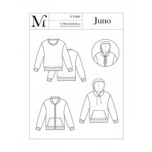 Monsterfabriken Paper Sewing Pattern Juno Sweatshirt & Hoodie