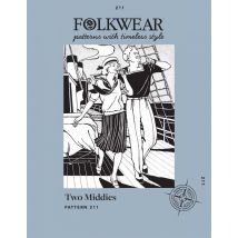 Folkwear Patterns Paper Sewing Pattern Two Middies Top